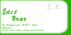 edit mrar business card